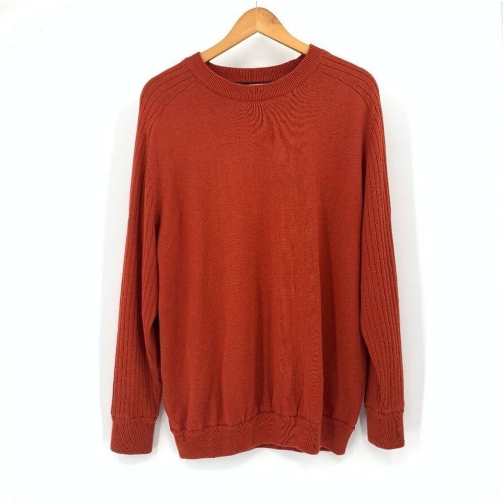 Mizuno Men's Performance Wear Windlite Burnt Orange Lined Medium Sweater